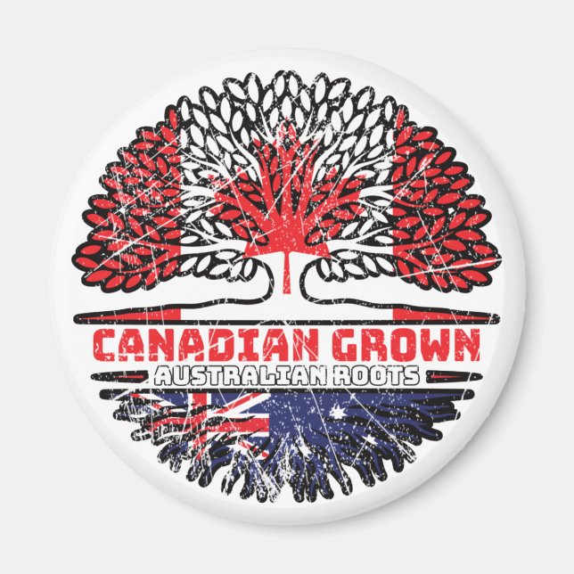 Imã Austrália Canadense Canadá Árvore Raízes Fl (Frente)