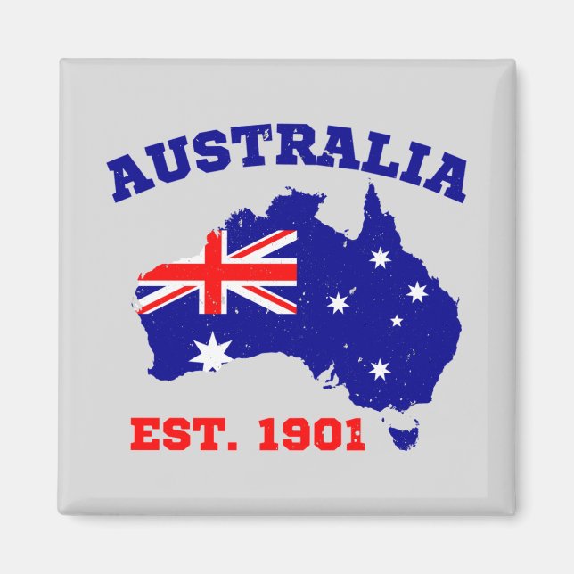 Imã Austrália Estabelecida em 1901 (Frente)