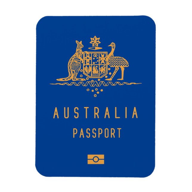 Ímã Australia passport (Vertical)
