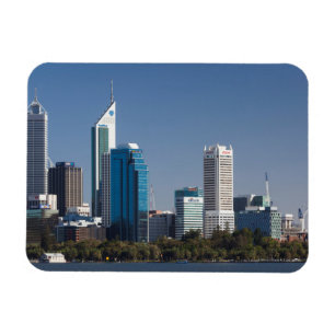 Ímã Austrália, Perth, panorama da cidade a partir do r