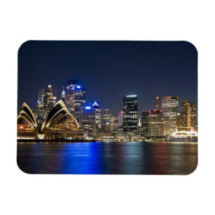 Ímã Austrália, Sydney. Linha do horizonte com Casa da 