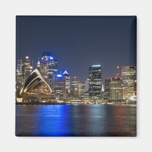Imã Austrália, Sydney. Skyline com a Ópera vista