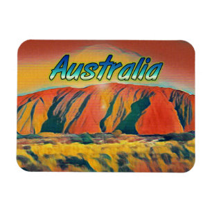 Ímã Austrália Uluru Ayers Rock surreal