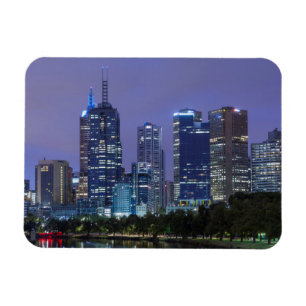Ímã Austrália, Vitória, Melbourne, horizonte ao longo