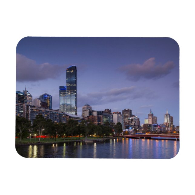 Ímã Austrália, Vitória, Melbourne, horizonte com 2 (Horizontal)