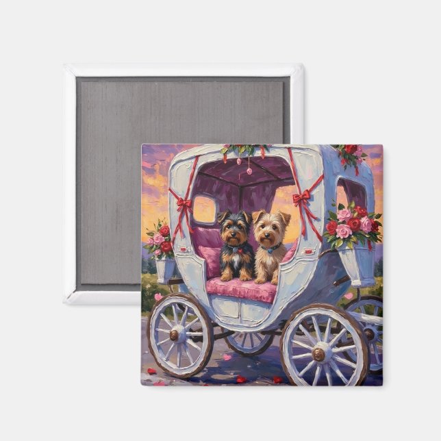 Imã Australian Terrier Dog Valentine's Day  (Front/Back)