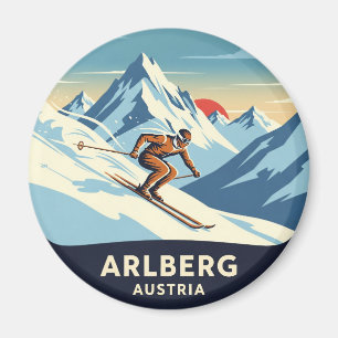 Imã Austria Arlberg Skier Skiing