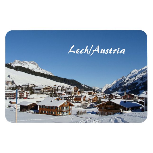 Ímã Áustria, Lech am Arlberg Souvenir (Horizontal)