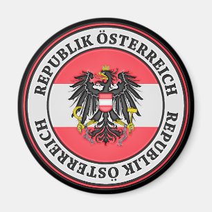 Imã Áustria Round Emblem