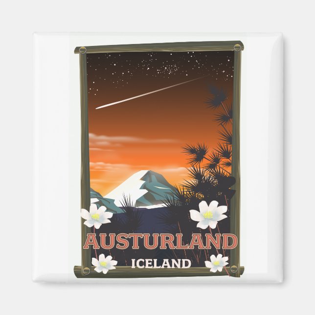 Imã Austurland iceland poster de viagens (Frente)
