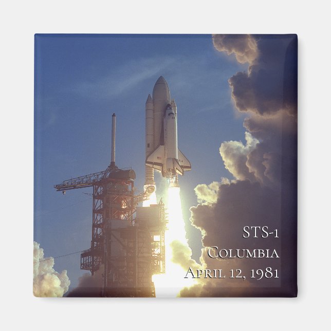 Imã Autêntico Shuttle Espacial da NASA Colúmbia STS-1 (Frente)