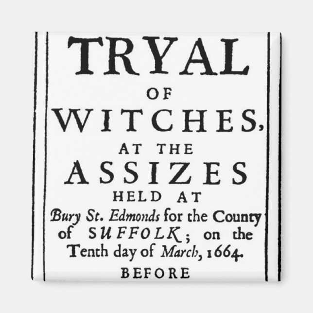 Imã Authenticated Witch Trials Poster (Frente)