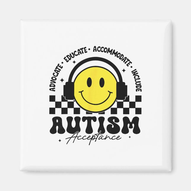 Imã Autism Awareness Acceptance Special Education Teac (Frente)
