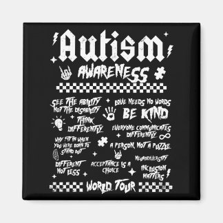 Imã Autism World Tour Autism Awareness 