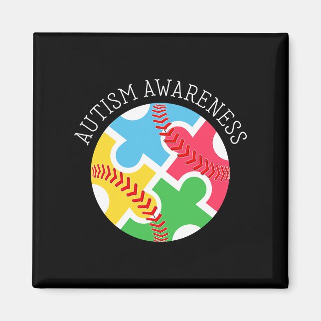 Imã Autismo Autismo Autismo Suporte Bysebyll (Frente)