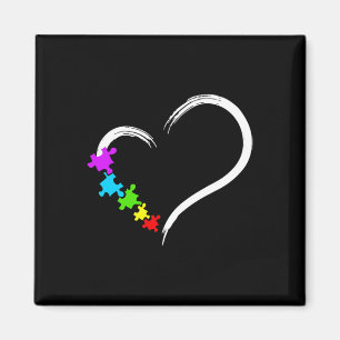 Imã Autismo Cardíaco Consciência Ama Aut. Ideia Simple