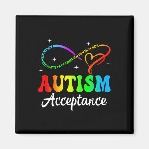 Imã Autismo Consciência Aceitação Infinidade Símbolo H