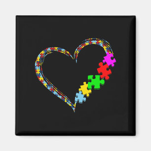 Imã Autismo Consciência Amor Quebra-cabeça Namorados C