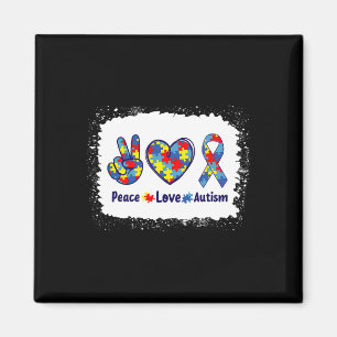 Imã Autismo Do Amor Pela Paz Em Abril Vestimos Azul Pa