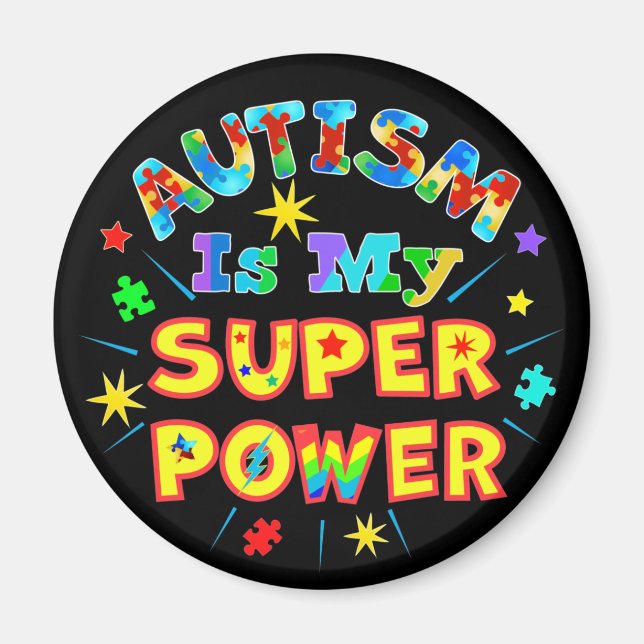 Imã Autismo É Meu Super Poder (Frente)