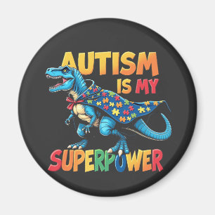 Imã Autismo É Meu Superpoder Dinossauro Autismo Consci