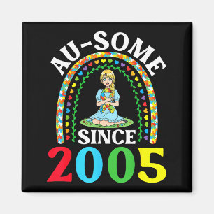 Imã Autismo Incrível Ausome Desde 2005 Feliz 21º Anive