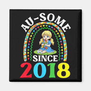 Imã Autismo Incrível Ausome Desde 2018 Conscientização