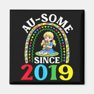Imã Autismo Incrível Ausome Desde 2019 Conscientização