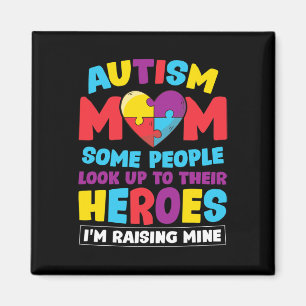 Imã Autismo Mãe Pessoas Olham Para Os Heroínas, Elevan