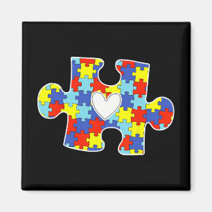 Imã Autismo Mãe Quebra-cabeça do Coração Piece Autismo