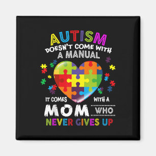 Imã Autismo Mamãe Não Vem Com Um Autismo Manual Mulher