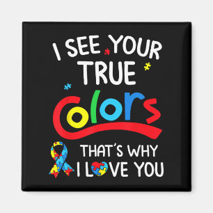 Imã Autismo Mão Eu Vejo Suas Verdadeiras Cores Sensibi