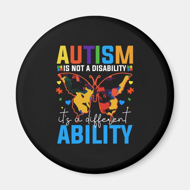 Imã Autismo Não É Deficiência É Diferente (Frente)