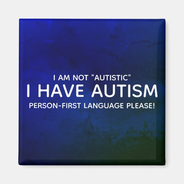 Imã Autismo Pessoa Primeiro (Frente)
