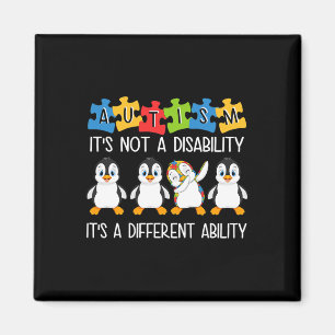 Imã Autismo pinguim não é uma deficiência é diferente