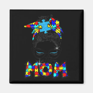 Imã Autismo Quebra-cabeça de Bun Mama Cabeça Consciênc