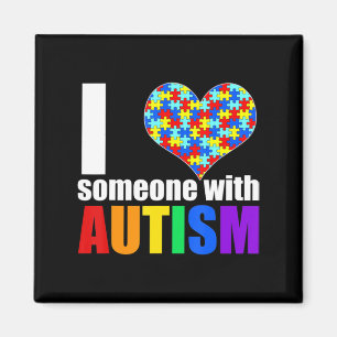 Imã Autismo Sensibilização Camisa Autismo Mãe Eu Amo A