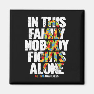 Imã Autismo Sensibilização Camisa Suporte Família Mãe 