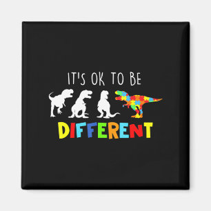 Imã Autismo Sensibilização Dinossauros Garotos Está Tu