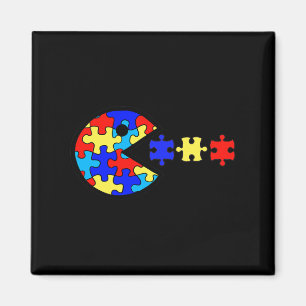 Imã Autismo Sensibilização Diversão Autismo Quebra-cab