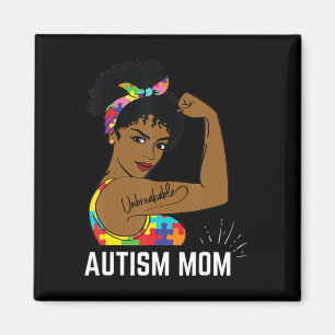 Imã Autismo Sensibilização Forte Mãe Depois Mãe Negra