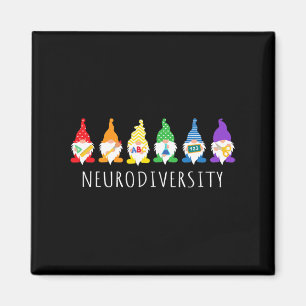 Imã Autismo Sensibilização Gnomo Neurodiversity Oferec