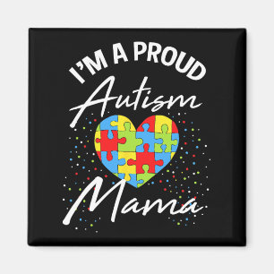 Imã Autismo Sensibilização Orgulhosa Mãe Quebra-cabeça