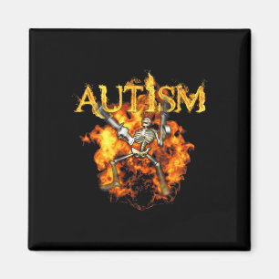 Imã Autismo Skeleton Torna Bones Engraçados
