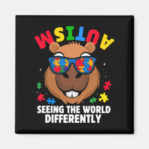 Imã Autismo Vendo O Mundo Diferentemente Capaz De Sens