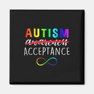 Imã Autismo Vermelho Em vez de Aceitação Não Conscient