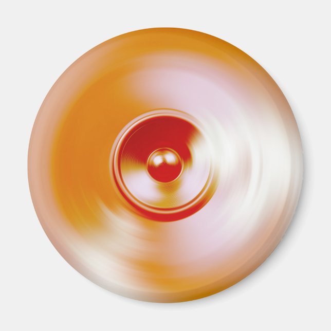 Imã Auto-falante de música vermelha giratória (Frente)