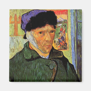 Imã Auto-Retrato com a orelha enfaixada por Van Gogh