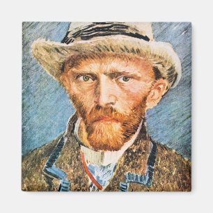 Imã Auto-retrato com um chapéu de feltro cinzento por