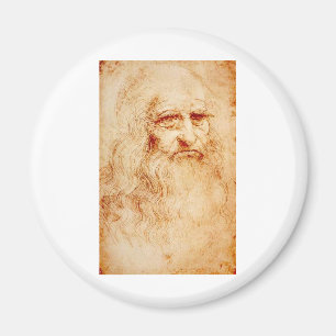 Imã Auto-Retrato de Leonardo da Vinci cerca de